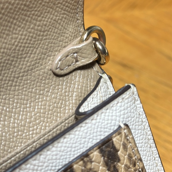 COACH Slim Turnlock Envelope Wallet With Chain - Picture 13 of 16